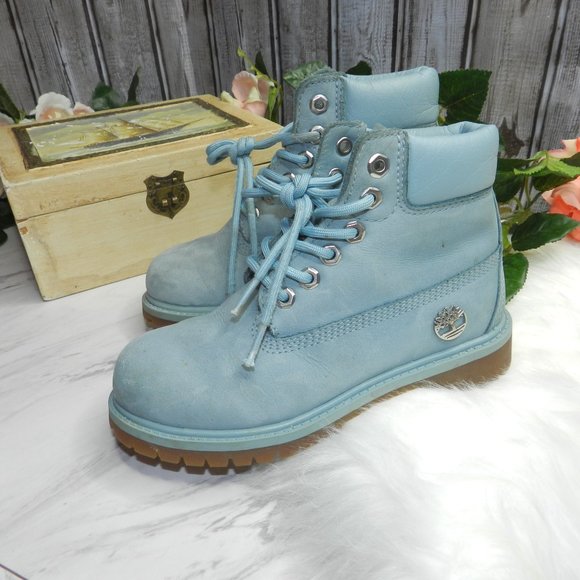 kids blue timberland boots